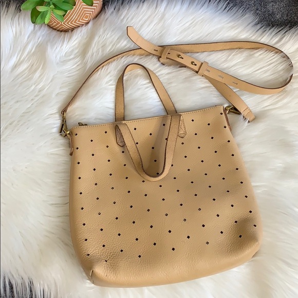madewell perforated mini transport tote
